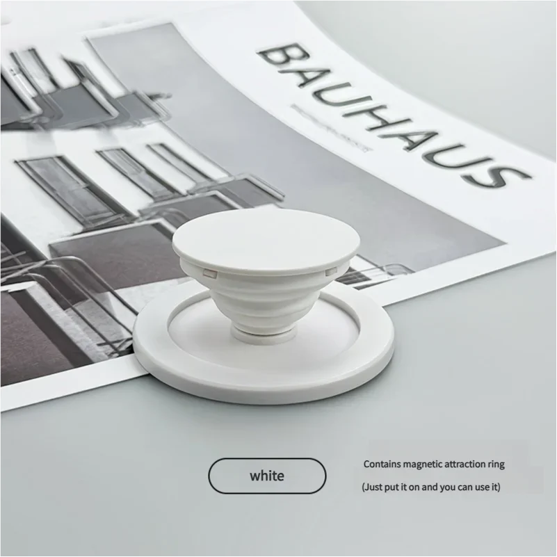 Magnetic Safe Ring Finger Expanding Stand Folding Mobile Phone Grip Holder Socket Pocket Support for iPhone Mac Samsung Xiaomi