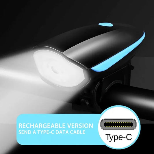 Waterproof 3 Modes Bicycle Headlight USB Rechargeable Mountain Bike LED Flashlight Safety Night Riding Bike Accessories