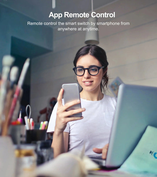 Tuya Smart Switches US No Neutral Wire Required 1/2/3 Gang Light WiFi Touch Switch Work with Alexa Google Home