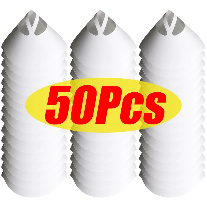 10/100Pcs Disposable Car Paint Spray Mesh Paper Filter Purifying Straining Funnel Paint Filter Conical Nylon Micron Paper Funnel