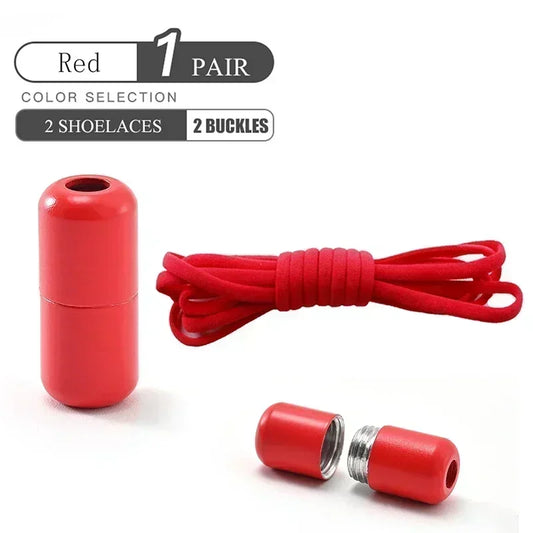 Elastic No Tie Shoelaces Semicircle Shoe Laces for Kids and Adult Sneakers Lazy Shoelace Quick Put on And Take Off Shoe Strings