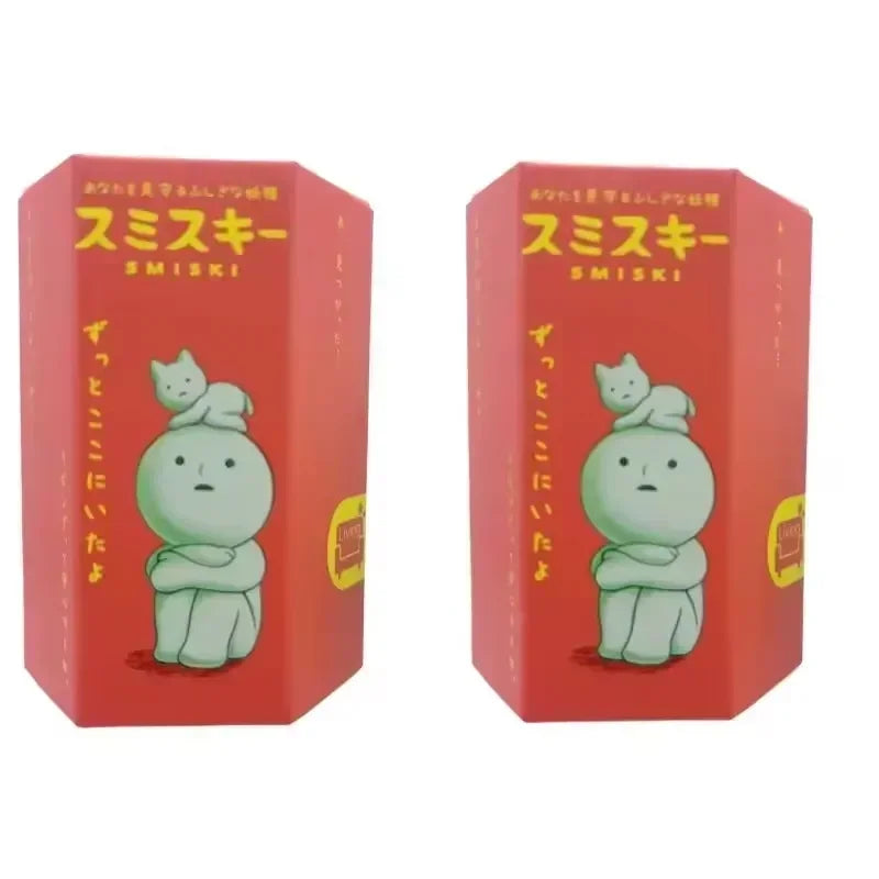 New Hot Sonny Angel Smiski Work Serie Mystery Cute Noctilucent Green Doll Action Figures Cartoon Desktop Blind Box Xmas Gift Toy