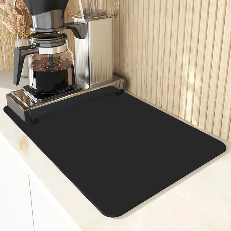 VIKAMA 30X40CM Diatomite Coffee Placemats Individual Table Placemats Placemat Table Kitchen Absorbent Mat Mini Rug
