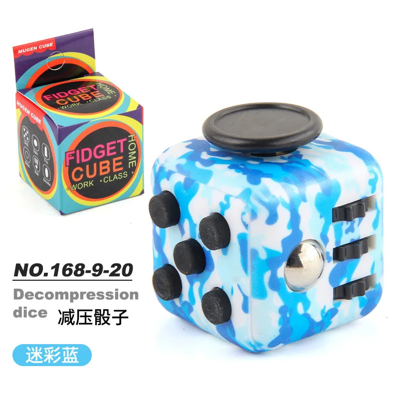 Colorful irritability stress relief dice release stress autism anxiety relief stress relief children anti-stress fingertips