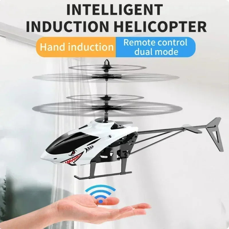 Mini RC Drone Rechargeable No Remote Control RC Helicopters Drone Toys Induction Hovering Safe Fall-resistant Rc Airplane