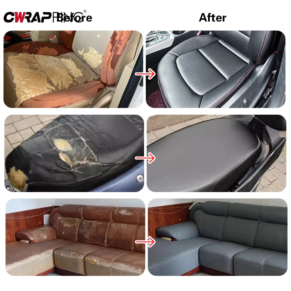 PU Leather Self Adhesive Sofa Leather Repair DIY Bed Soft Patch Sticker Repair Subsidy Renew Decal Car Motorcycle Seat Repair