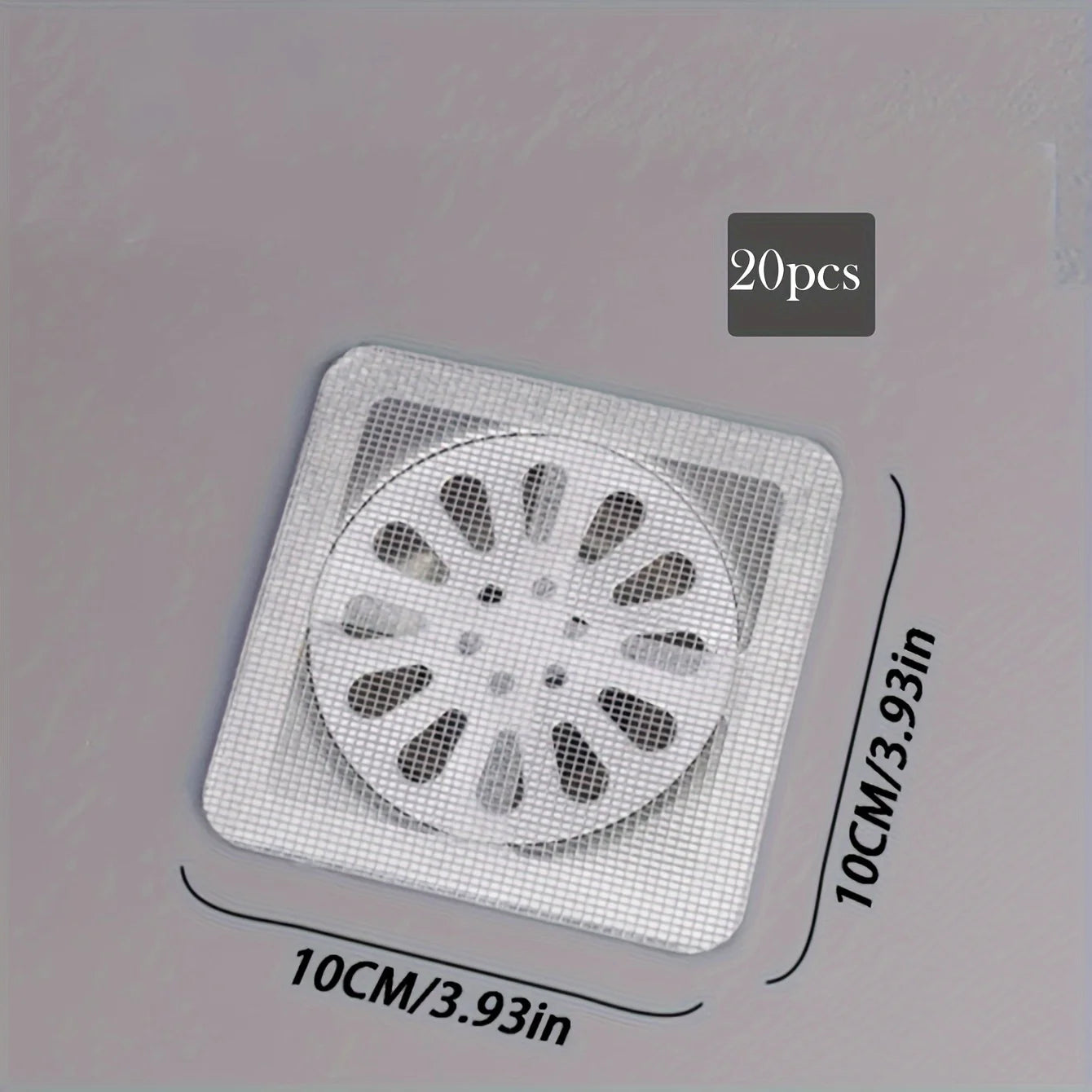 10/20pcs Floor Drain Sticker, Insect-proof Self-adhesive Bathroom Hair Filter Net, Sewer Filter, Kitchen Anti-blocking Mesh Net