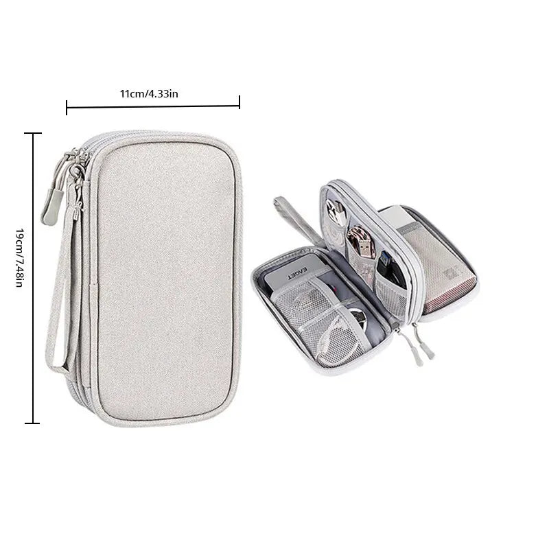 Waterproof Cable Storage Bag Digital Electronic Accessories Organizer Portable Travel Cable Organizer Case for cable Charger