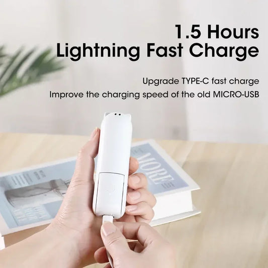 2000mAh Mini Portable Fan USB Rechargeable Cooler Collapsible Handheld Desktop Fan Quiet Foldable Office Home Handy Power Bank