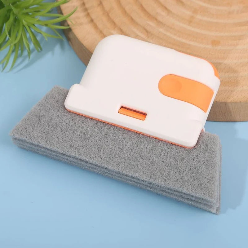 2-in-1 detachable window slot cleaning brush door and window groove glass window slot dead angle brush window sill seam