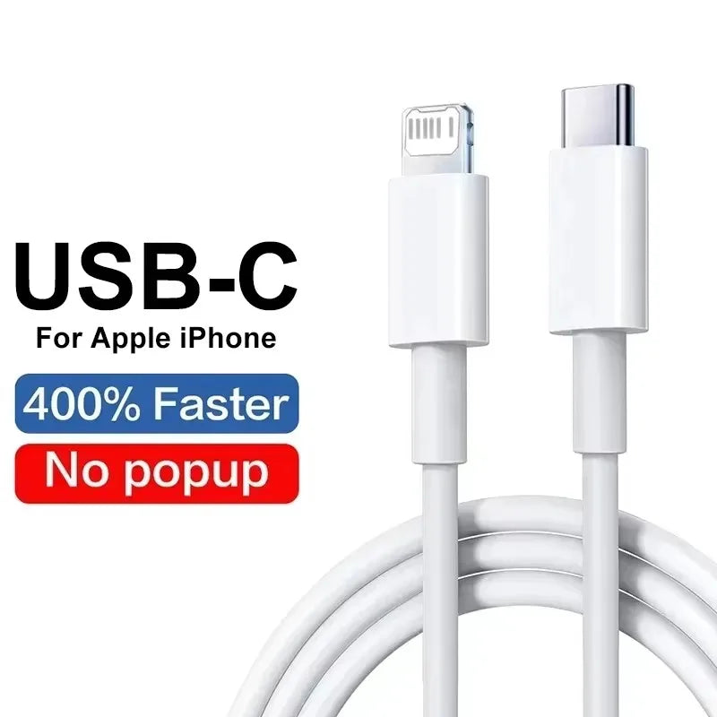 PD 35W Fast Charging USB C Cable For iPhone 6S 7 8 14 Plus 11 12 13 Pro X XR XS Max SE Quick Charger USB Data Line 1m 1.5m 2m 3m