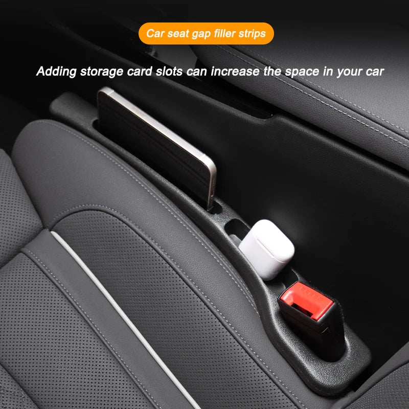 2Pcs Car Seat Gap Filler Side Seam Plug Strip Leak-proof Filling Strip For All Car Model Wallet Phone Holder Car Accessories