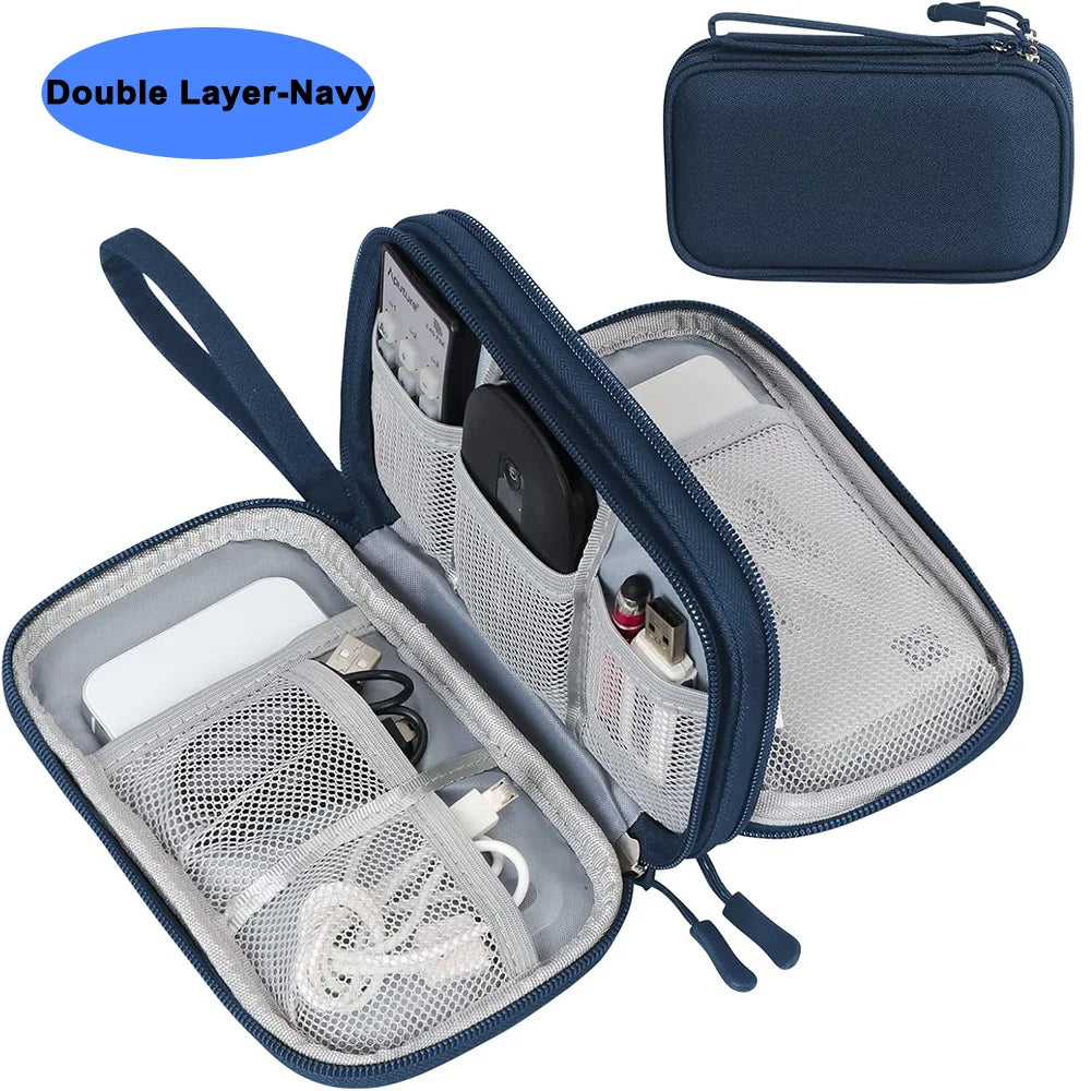 Waterproof Cable Storage Bag Digital Electronic Accessories Organizer Portable Travel Cable Organizer Case for cable Charger