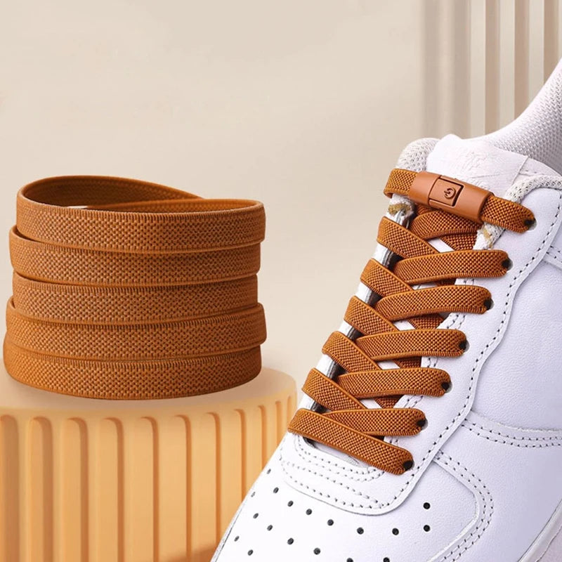 Elastic Laces Sneakers Tennis No Tie Shoe laces Lock Shoelaces without ties Kids Adult Shoelace Shoes Accessories 1Pair/2Pair