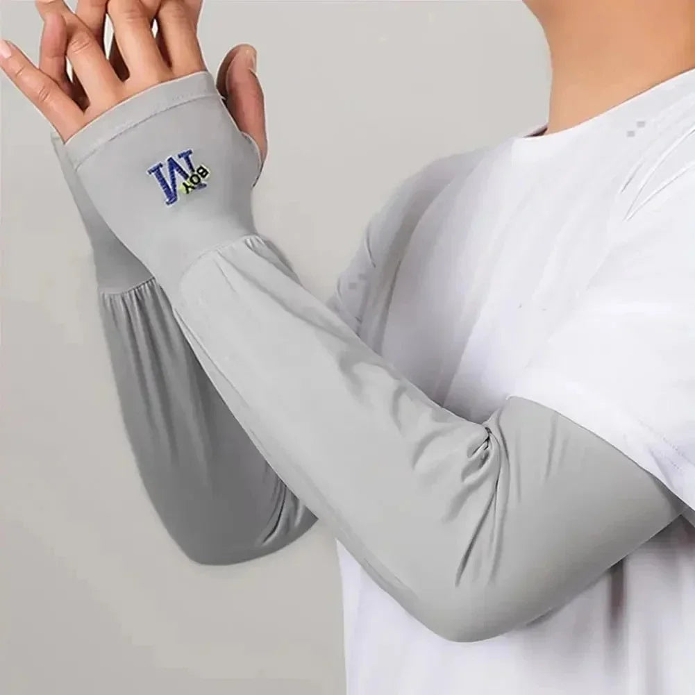 Ice sleeve sunscreen men's sunshade sleeve summer sunscreen gloves loose breathable large size ice sleeve fishing driving