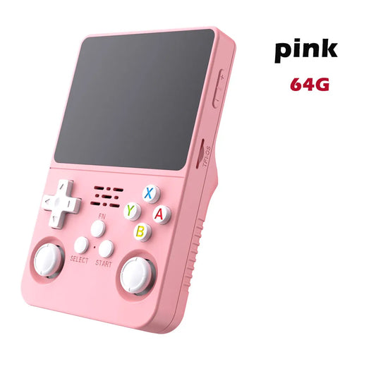 R36S Retro Handheld Video Game Console Linux System 3.5 Inch IPS Screen Portable Player 64GB GamesMultiple colors are available