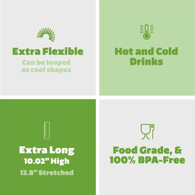 100-1000Pcs Drinking Straws Colorful & Black rietjes Flexible Wedding Party Supplies Drinking Straws Kitchen Wholesale