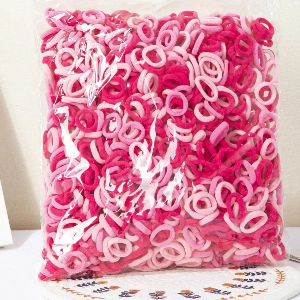 100/300/500pcs Girls Elastic Hair Bands Children Ponytail Hold Hair Tie Rubber Band Scrunchie Kids Hair Accessories for women
