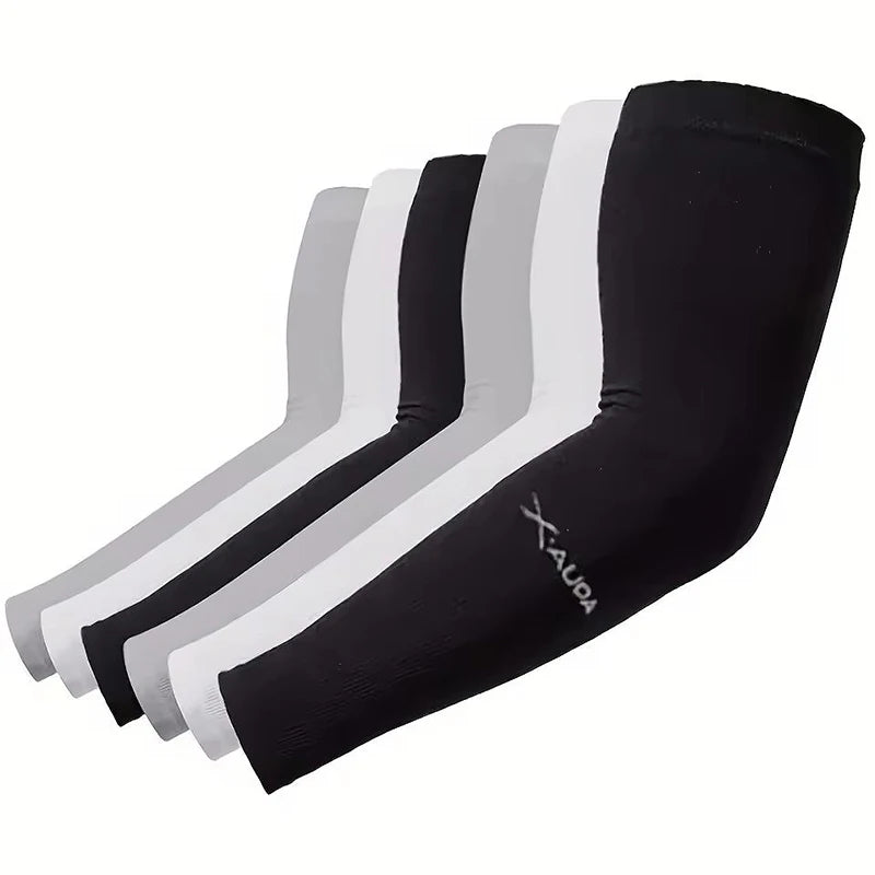 3 Pairs of Breathable Sun Protection Sleeves for Outdoor Sports Mosquito Proof Arm Covers for Driving UV Resistant Ice Sleeves