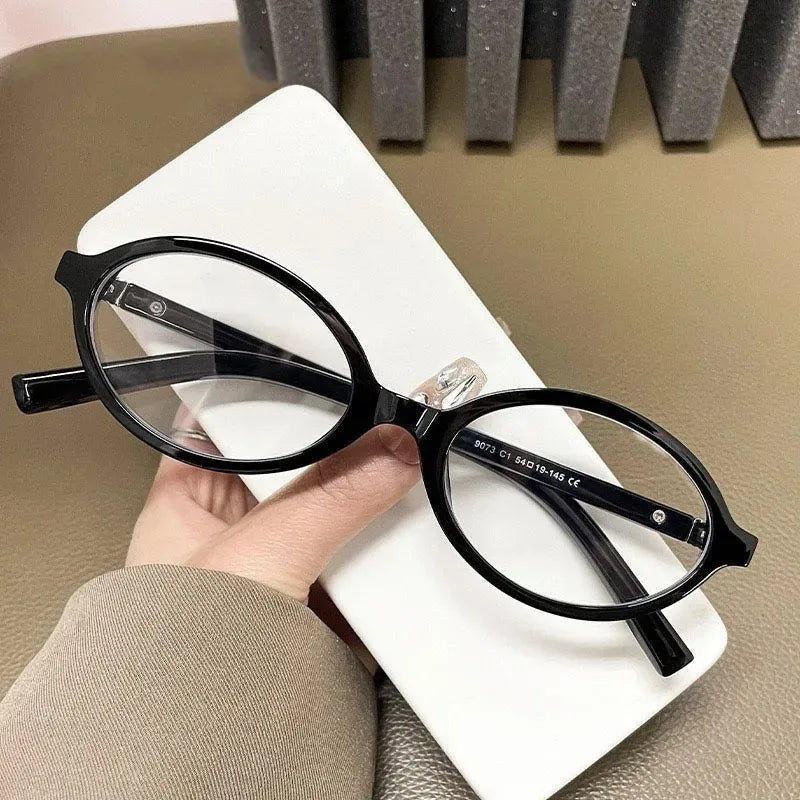 Oval Anti Blue Light Blocking Glasses Women's Clear Anti Radiation Filter Glasses Anti Radiation Eyeglass