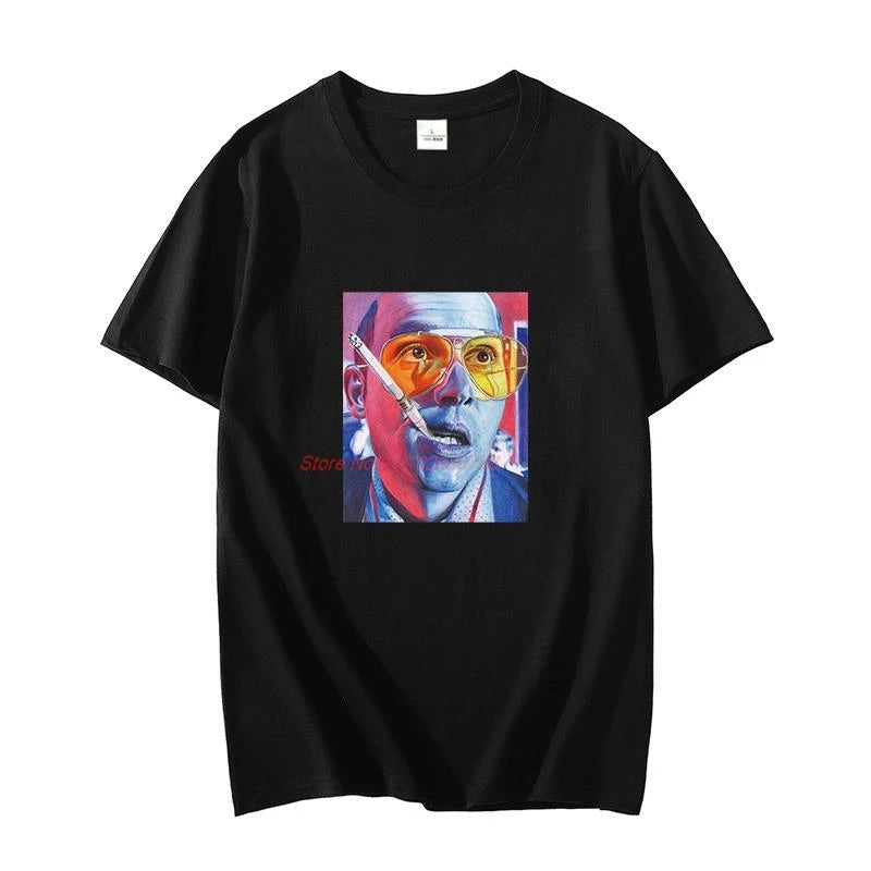 Fear And Loathing Las Vegas Hunter Thompson Dr. Gonzo Raul graphic t shirts cotton t shirt for men short sleeve t-shirts