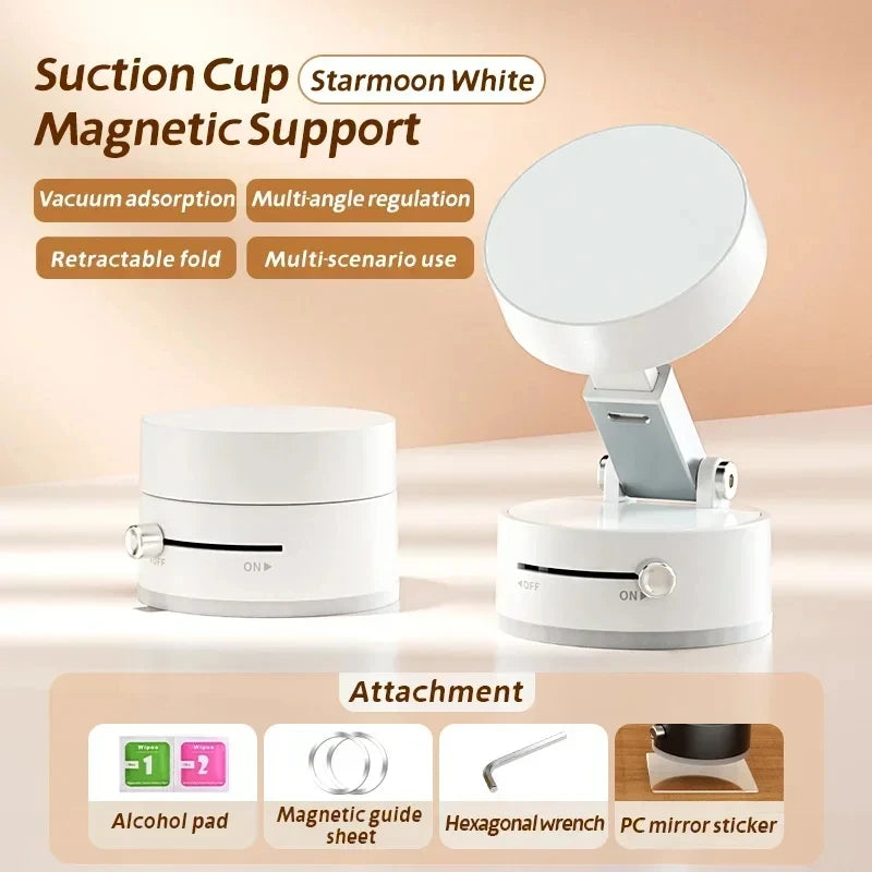 Car mobile phone magnetic Stand 2025 New type suction cup vacuum adsorption car special fixed mobile phone stand