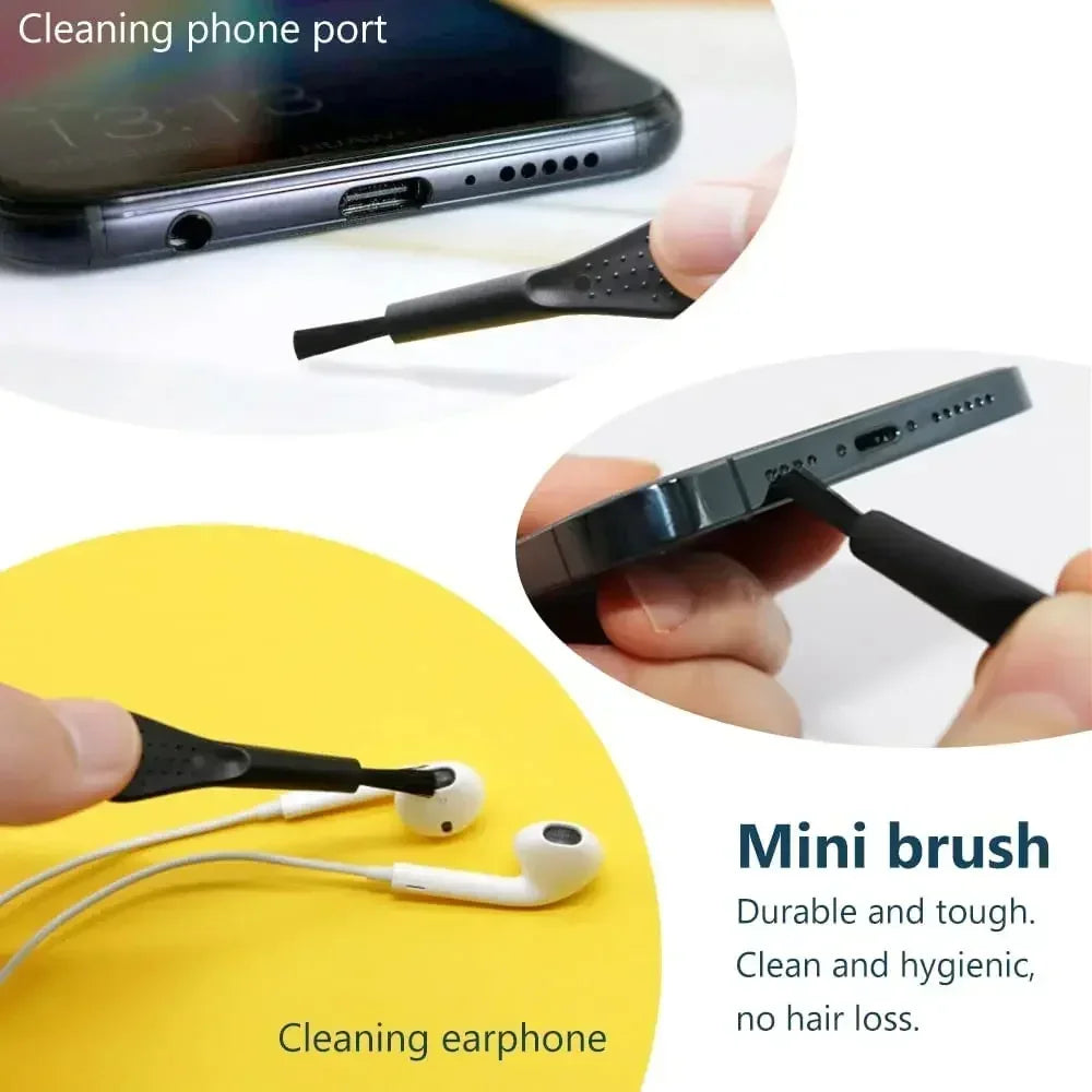 Cell Phone Charging Port Dust Plug with Cleaning Brush for IPhone 15 14 13 12 Pro Max Plus Samsung Xiaomi IOS Type C Cleaner Set