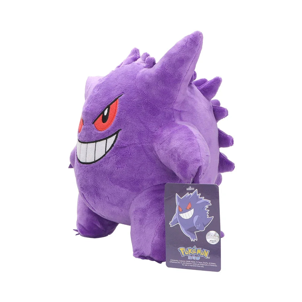 New Gengar Plush Toy Mega Gengar Soft Stuffed Doll Cartoon Cute Plush Dolls Throw Pillow Birthday Gift For Kids Boys