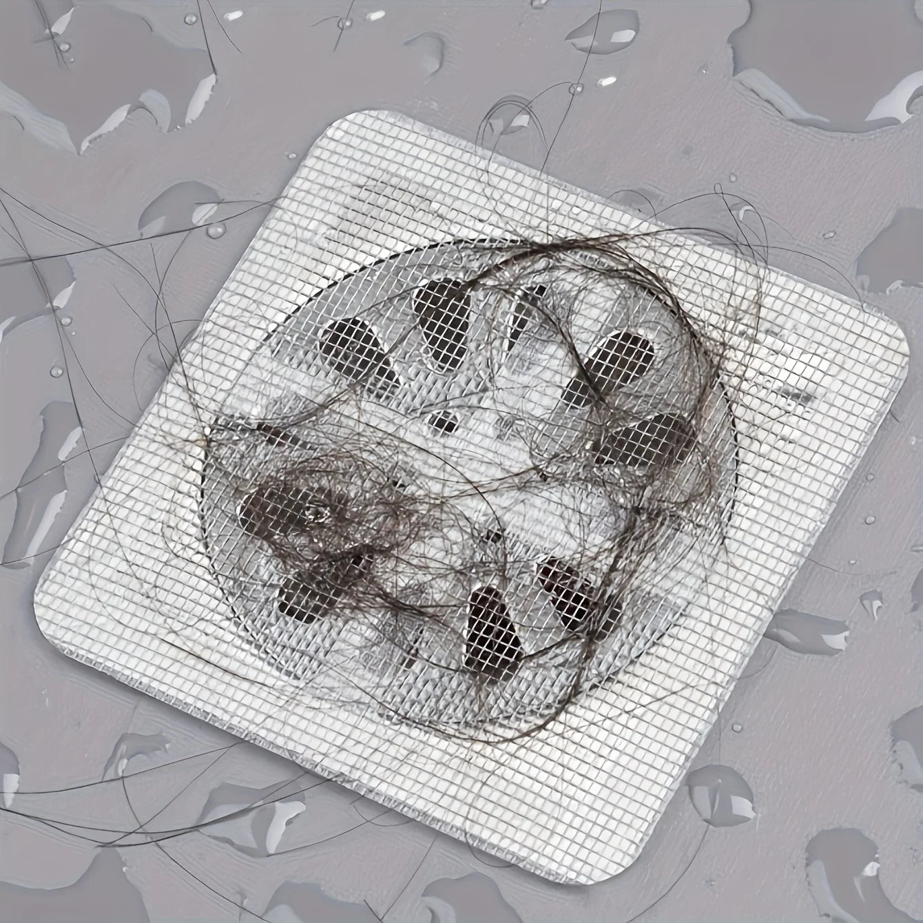 10/20pcs Floor Drain Sticker, Insect-proof Self-adhesive Bathroom Hair Filter Net, Sewer Filter, Kitchen Anti-blocking Mesh Net