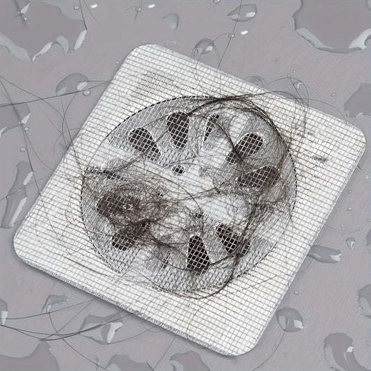 10/20pcs Floor Drain Sticker, Insect-proof Self-adhesive Bathroom Hair Filter Net, Sewer Filter, Kitchen Anti-blocking Mesh Net