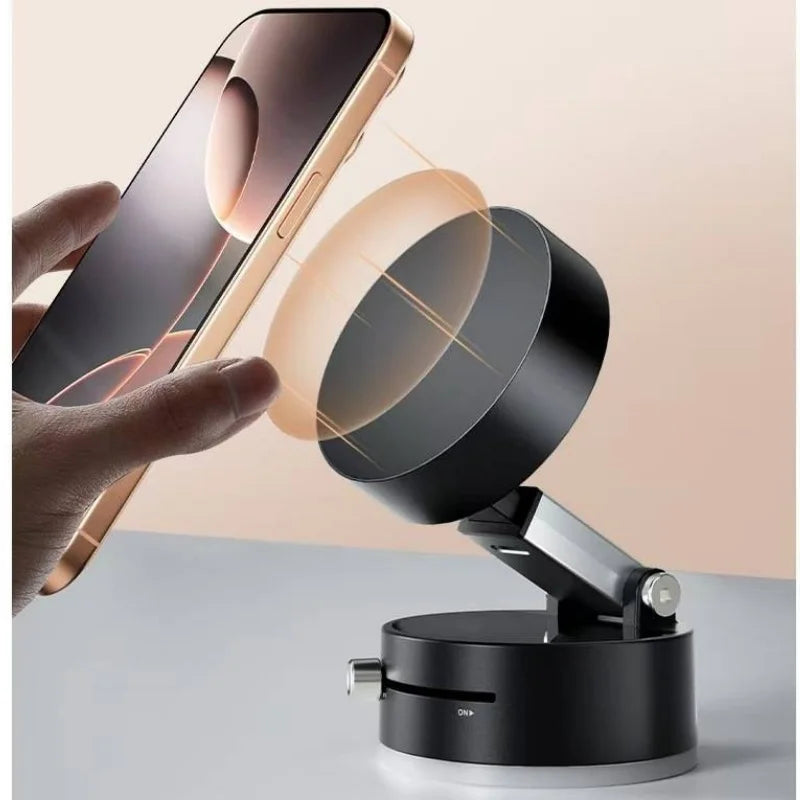 Car mobile phone magnetic Stand 2025 New type suction cup vacuum adsorption car special fixed mobile phone stand