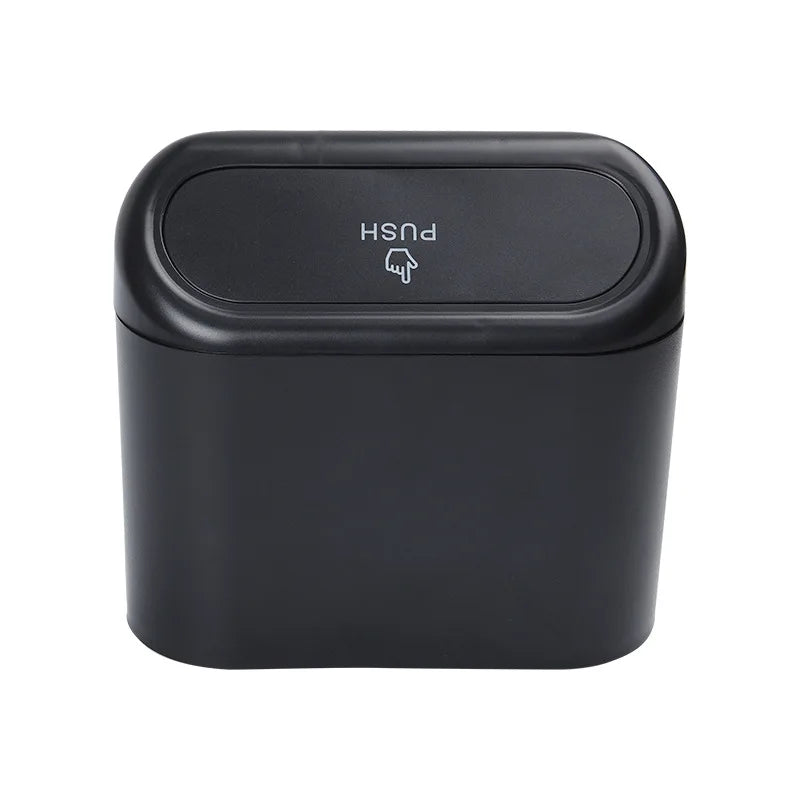 Wholesale Portable Plastic Car Storage Box Car Trash Can With Lid Garbage Waterproof Box Mobile Trash Bin