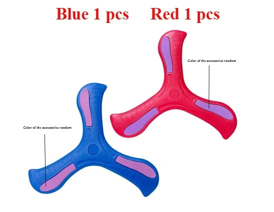 1/2/3pcs Children Boomerang Soft Three-leaf Cross Adult-kids Interactive Outdoor Toy Early Education Puzzle Decompression Gift