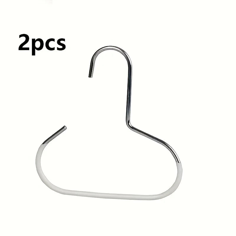 5pcsVersatile Manganese Steel Round Hook - Perfect for Hats, Ties, Scarves & Bags, Strong Load-Bearing, Non-Deformable