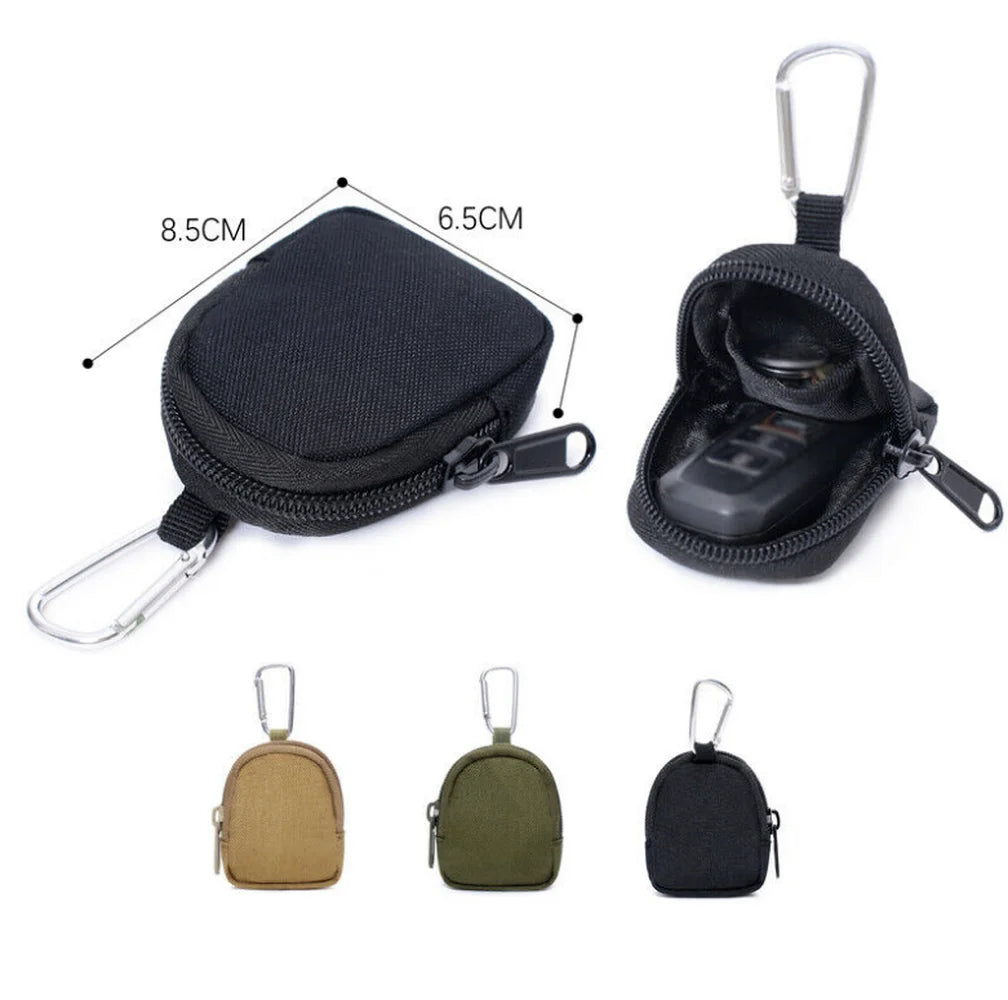 Tactical EDC Pouch Key Wallet Holder Men Coin Purses Pouch Bag Keychain Zipper Pocket Outdoor Key Bag