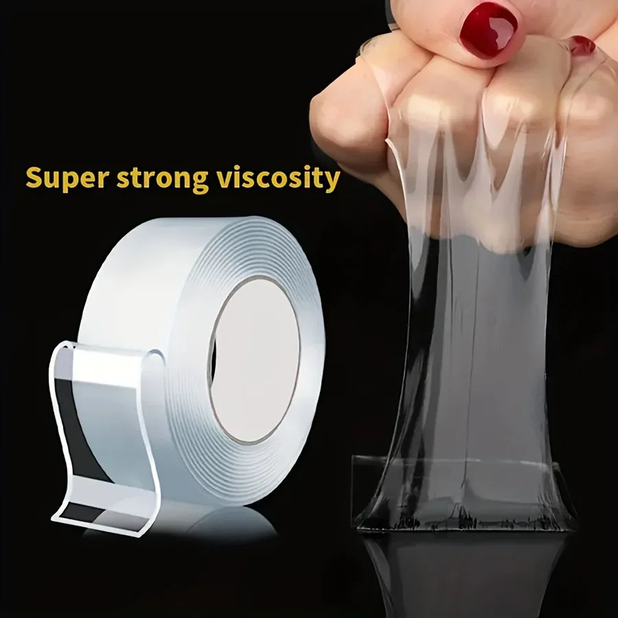 Ultra-strong Powerful Double Sided Adhesive Nano Tape Wall Mirror Stickers Self-adhesive Waterproof Tape Home Christmas Supplies