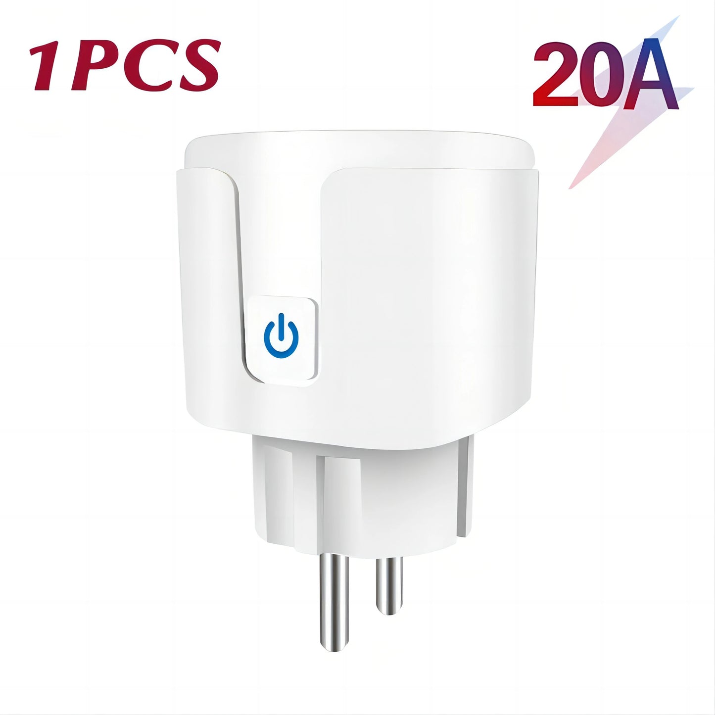 Tuya 16A 20A EU Smart Socket WiFi Smart Plug With Power Monitoring Timing Function Voice Control Alexa Google Assitant