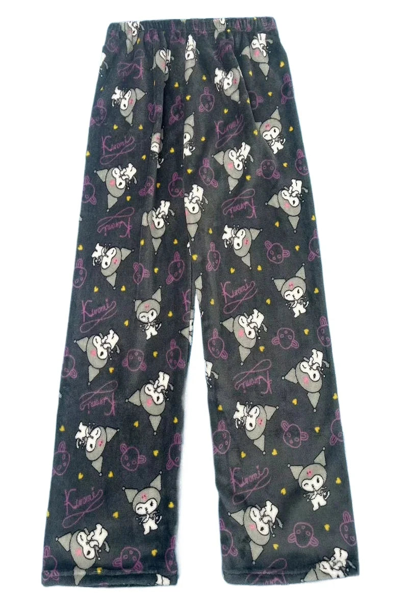 Y2K Hello Kitty Pajamas Pants Sanrio Anime Women's Pajama Pants Cartoon Couple Home Sleepwear Trousers Leisure Home Clothing