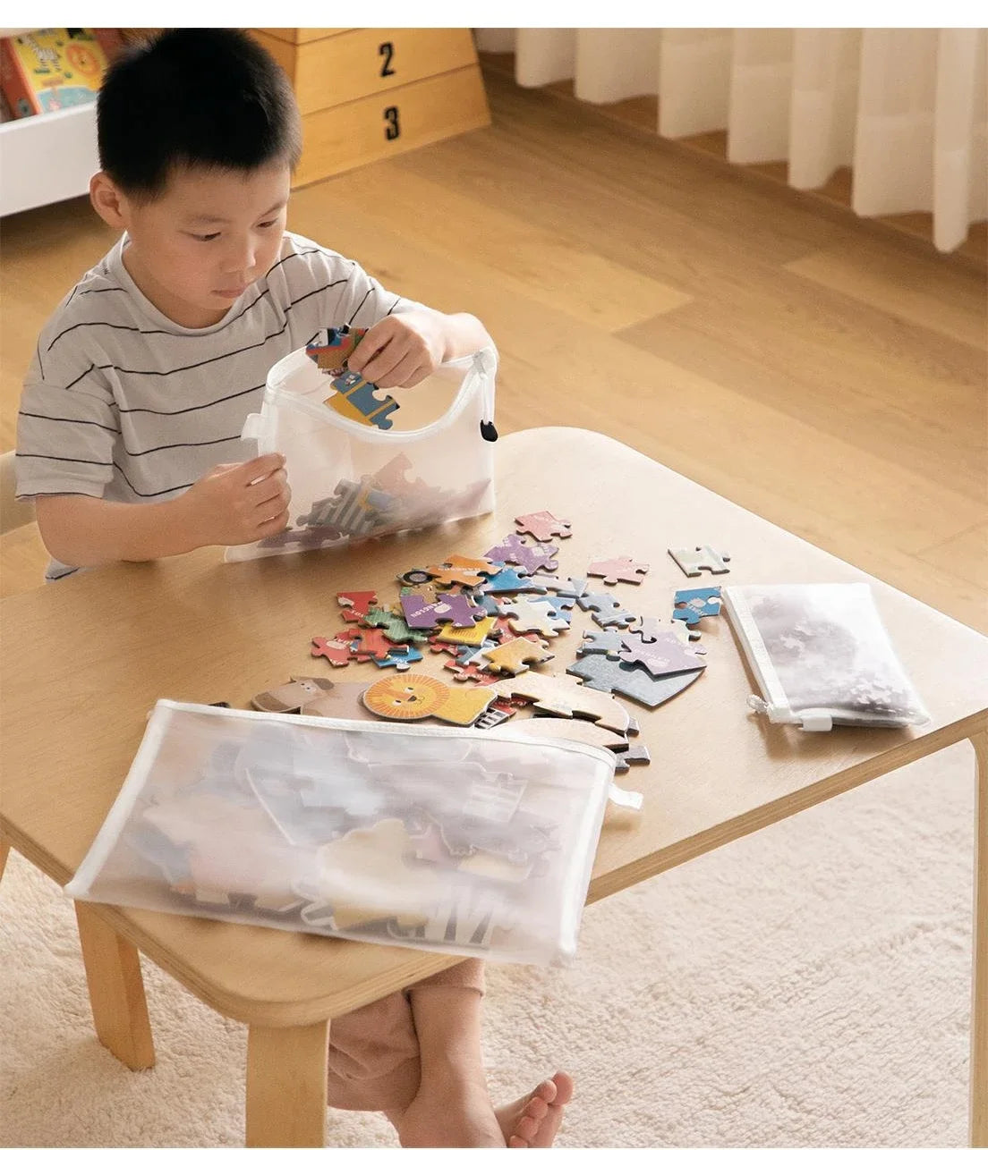 3/5/10pcs Mesh Zipper File Bag Waterproof Moisture-proof Zipper Folder Toy Storage Bag Storage Tools Cosmetic Organization Bag