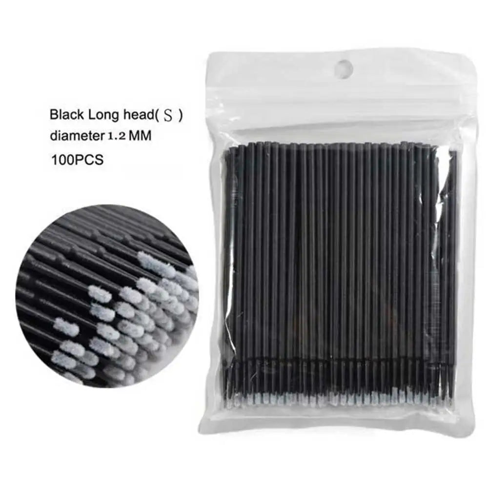 Disposable MicroBrush Eyelashes Extension Individual Lash Removing Swab Micro Brush For Eyelash Extension Tools