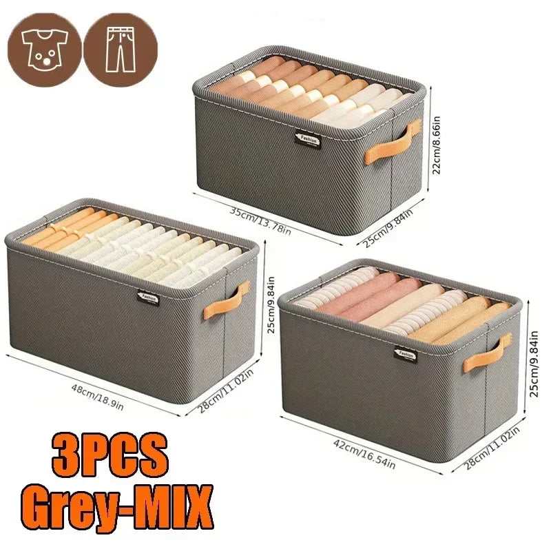 Thicken Clothes Organizer Pants Sweater Storage Cabinets Drawers Organizer Jeans Storage Box Wardrobe Clothes Storage Organizers