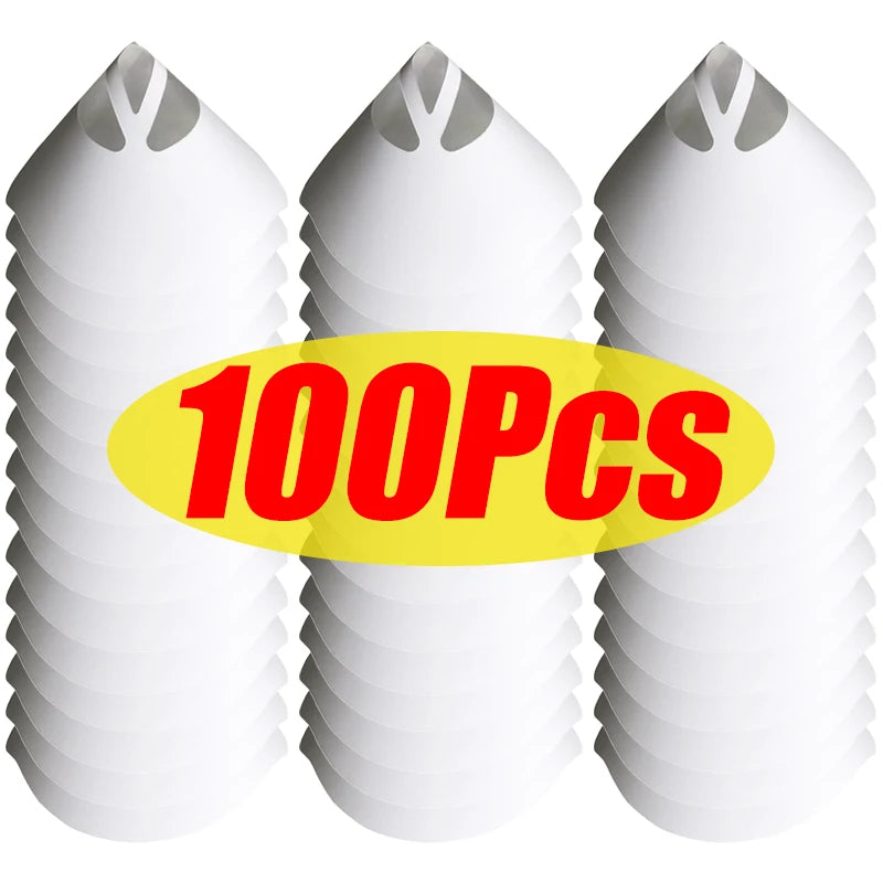 10/100Pcs Disposable Car Paint Spray Mesh Paper Filter Purifying Straining Funnel Paint Filter Conical Nylon Micron Paper Funnel