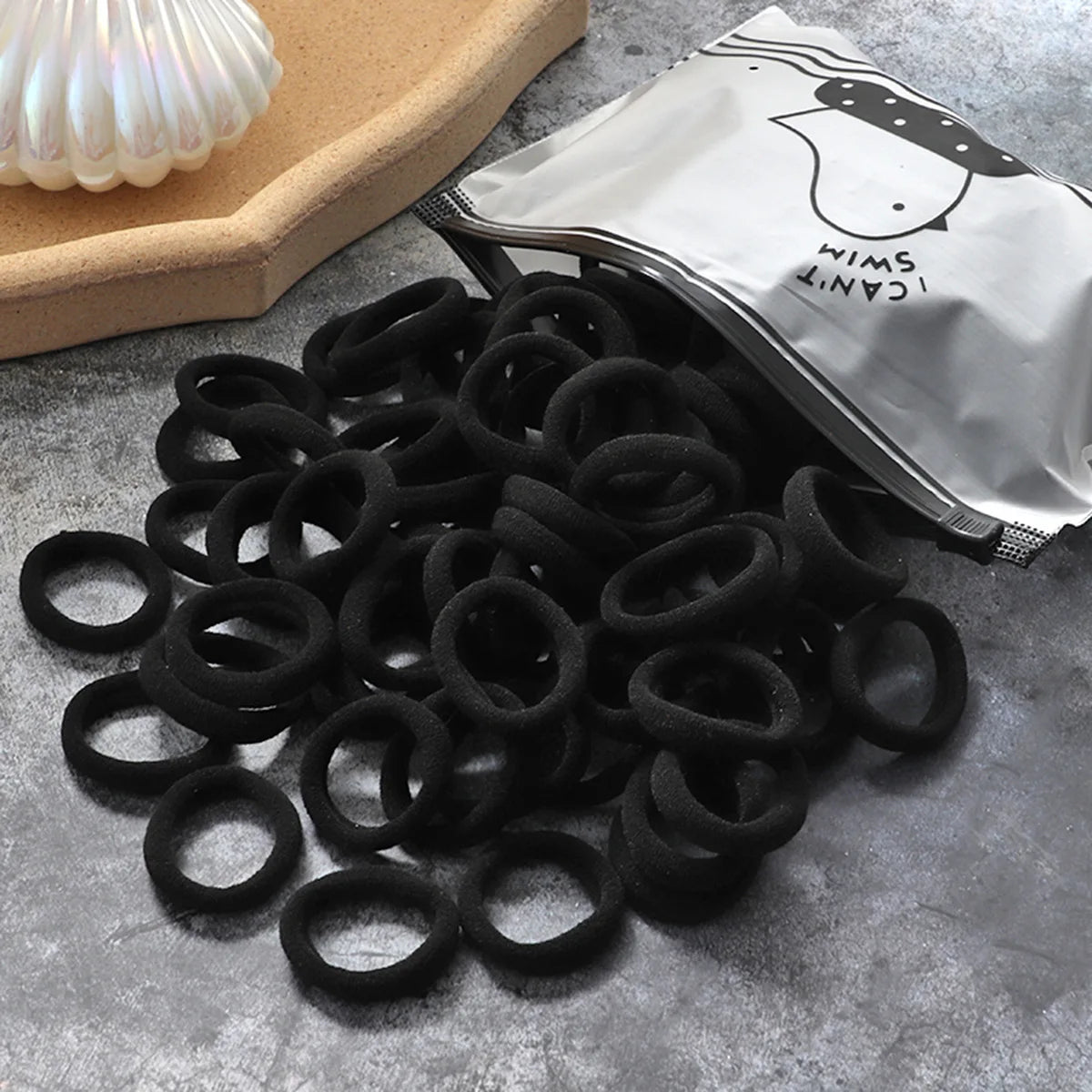 50/100Pcs Hair Bands for Children Colorful Nylon Scrunchie Hair Ties Rubber Band Kids Elastic Hair Leagues Girl Hair Accessories