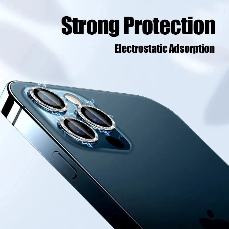 Diamond Metal Glass Camera Lens Protector for IPhone 15 Pro/15 Pro Max IPhone Camera Protector 3PCS/Set Lens Protection Glass
