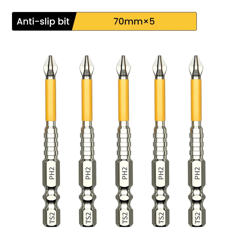 Non-slip High Hardness and Strong Magnetic Bit PH25/50/65/70/90/150mm Cross High Hardness Hand Tool Electric Drill  Bit Screw