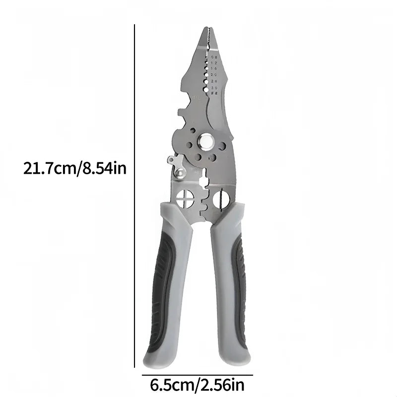 Electrician Pliers with Wire Stripper, Cutter & Separator – Durable Sharp Tool for DIY Cable Repair, Easy to Use, 10-in-1 Design