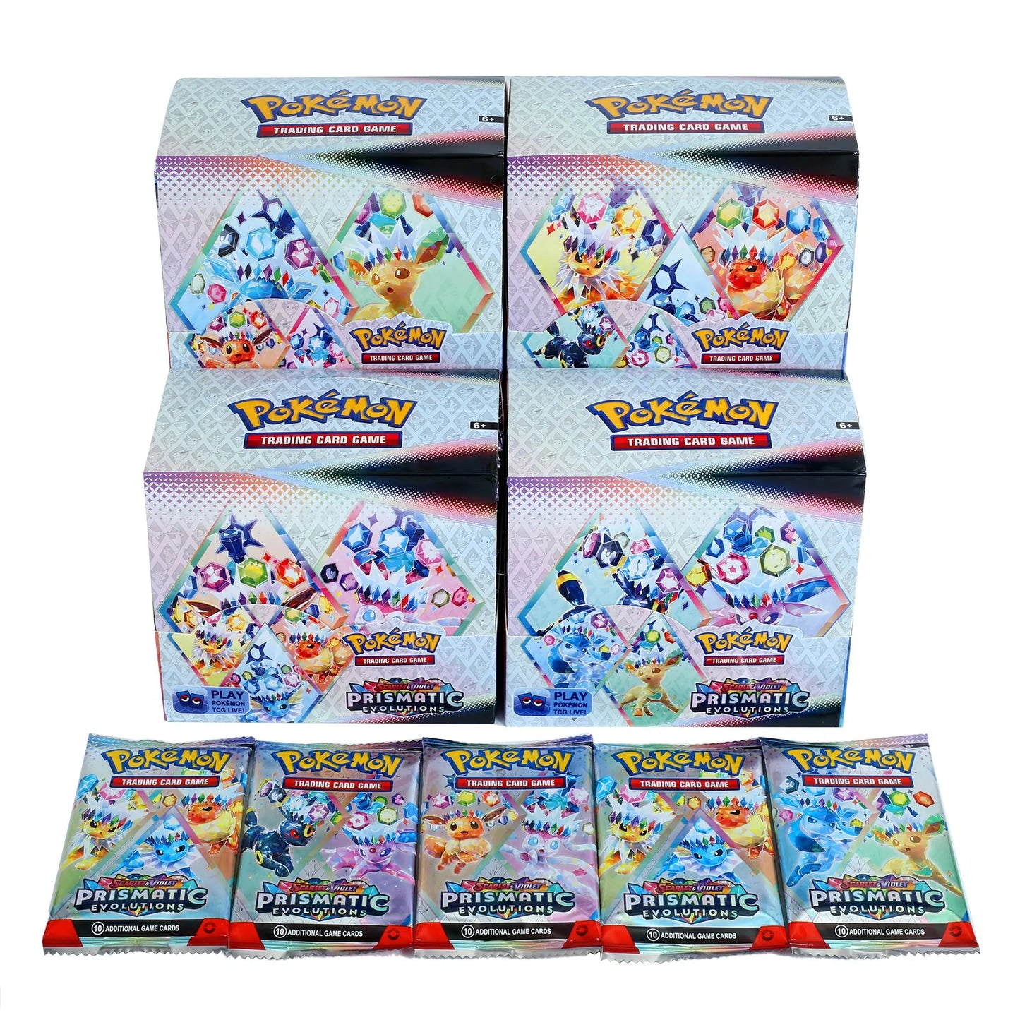 324/360 Pcs/Set Pokemon Card Brilliant Stars 151 Prismatic Evolutions PALDEAN FATES English Booster Battle Transaction Card.