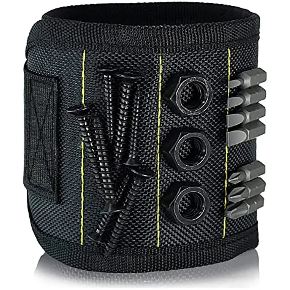 Powerful magnetic tool magnetic wristband - used to secure screws, nails, drill bits, and strong magnetic wrist tool kits parts
