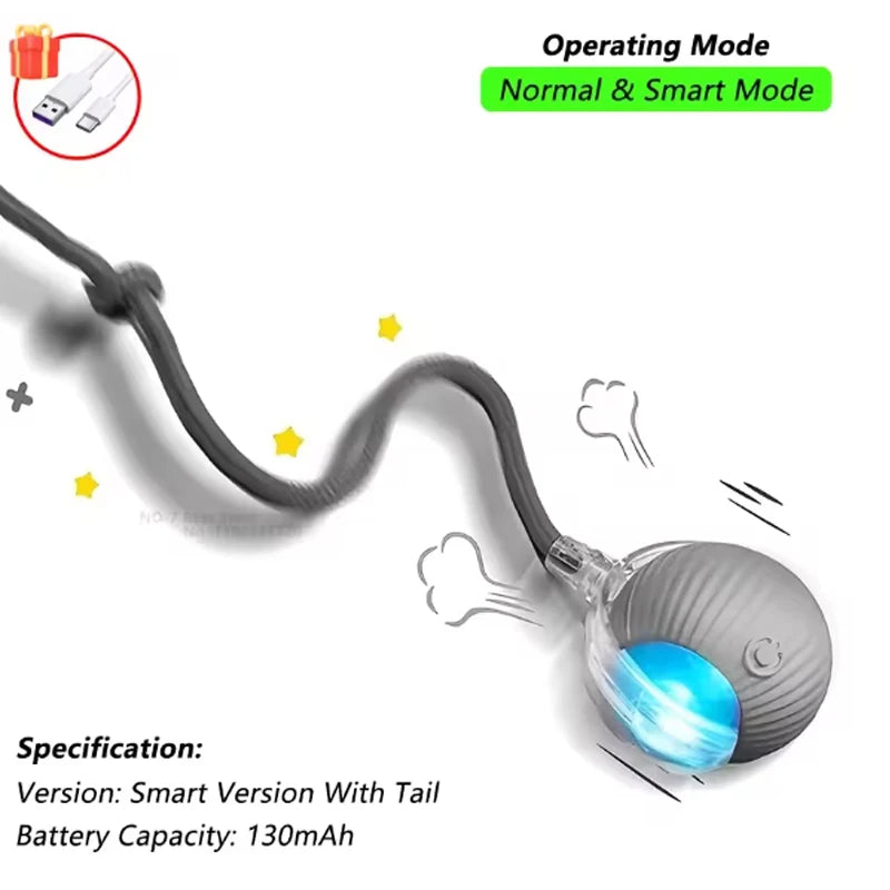 Cat interactive training automatic moving ball kitten electric ball toy automatic rolling magic ball toy cat