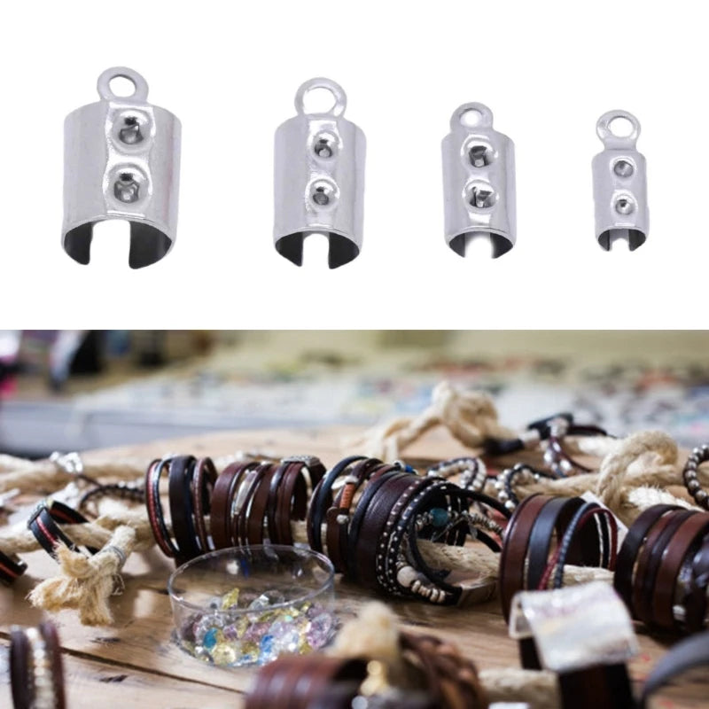 Stainless Steel Decorative Rope Clasp Comfortable Wear Jewelry Making Findings